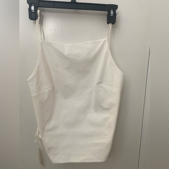 Anthropologie NWT Sleeveless Backless White Crop Top Women With Feminine Touch - Picture 5 of 8